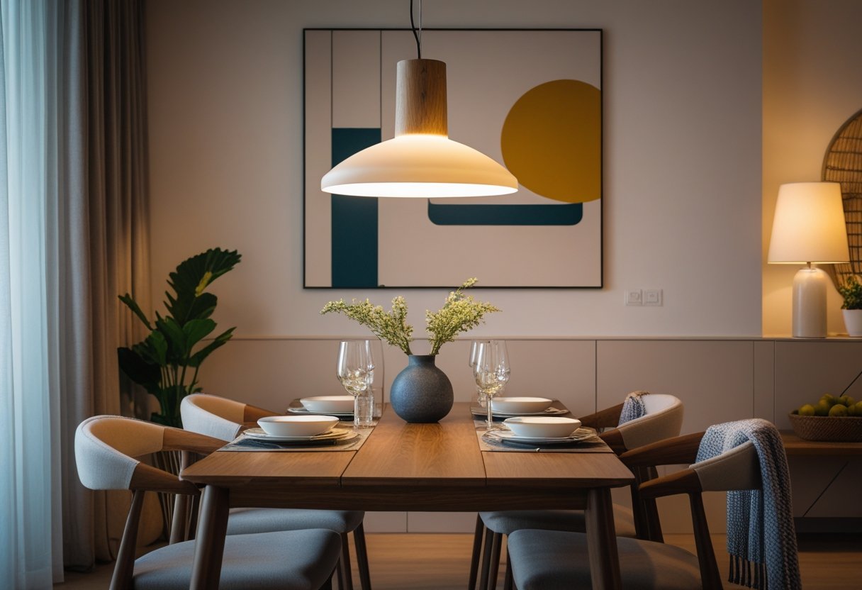 Sådan skaber du den perfekte atmosfære med kunst og spisebordslampe til hjemmet