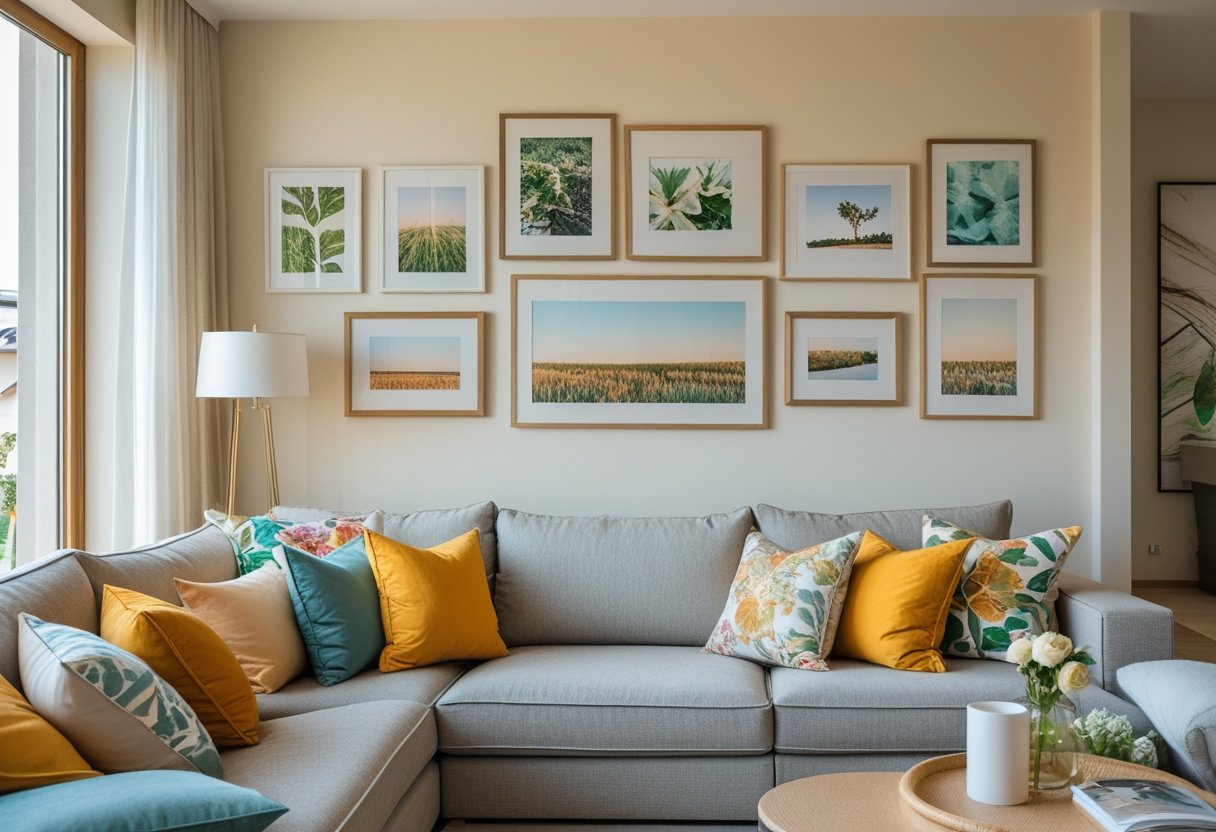 Sådan skaber du en harmonisk stue med billeder og sofapuder
